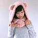 Fluffy Hooded Bear Cowl photo 4