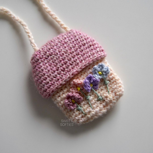 Floral Mushroom Pouch