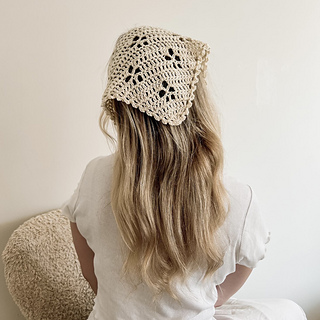 Crochet lace bandana