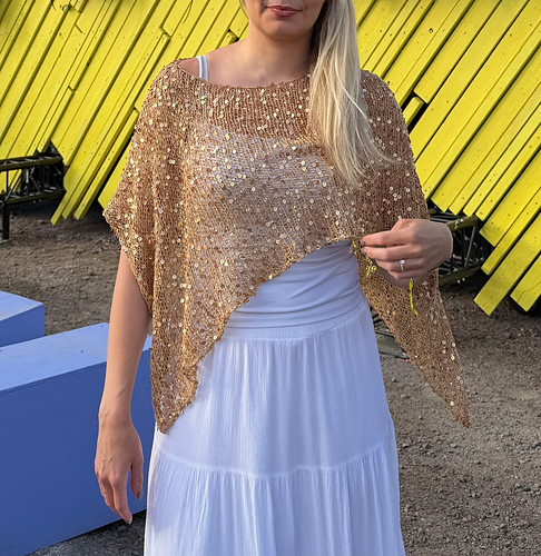 Sheer Paljettiponcho
