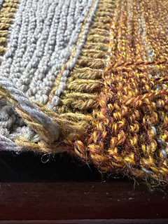 Made sure the weaving in didn’t interfere with the slipped stitch edge.