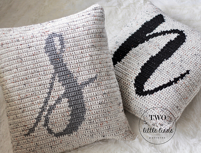 monogram pillow