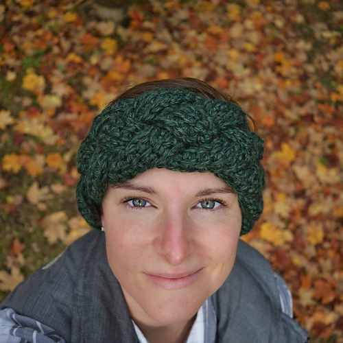 Braided Tunisian Ear Warmer photo 11