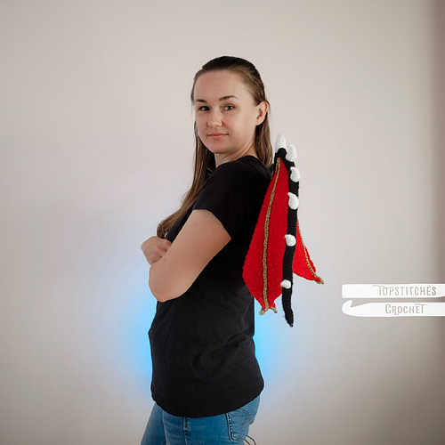 Wearable Crochet Dragon Wings - Jen Knight