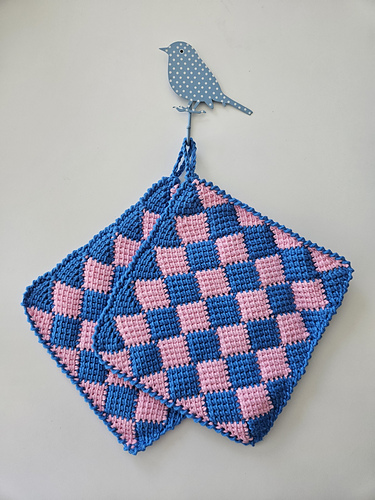 entrelac pannenlappen