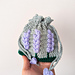 Lavender drawstring bag pattern 