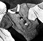 Number 2, the next in line, is knitted in a knop thread, and has a tiny crochet colour in pure white.