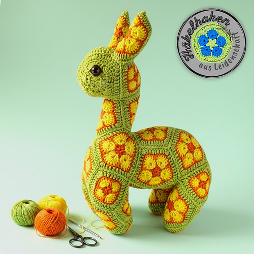 Lars the Llama with African Flower