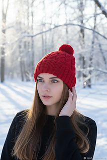 Lovely pompom hat