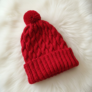 Lovely pompom hat