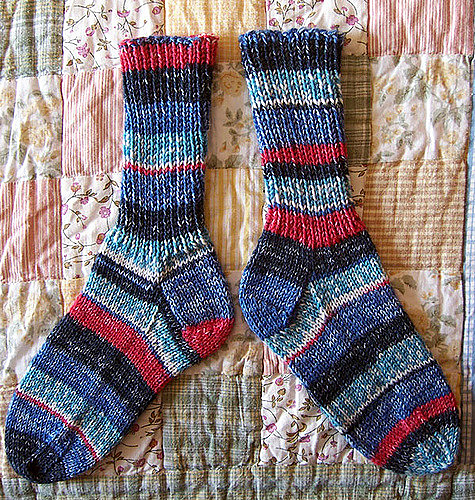 Striped Child’s Hat, Scarf & Socks: Socks photo 3