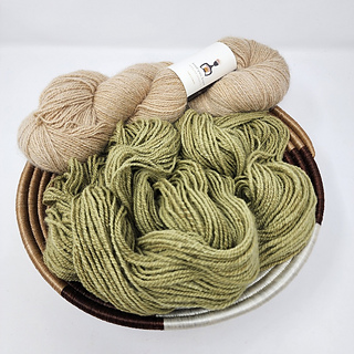 Handspun Hope Angora Blend, fingering/sport weight.