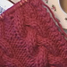 Plaited Cable Knit Scarf pattern 