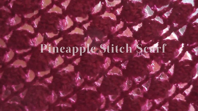 PINEAPPLE STITCH SCARF