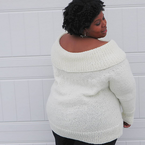 Cold Shoulder Genser - byTheCraftyMD