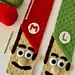 Mario & Luigi Scarf pattern 