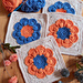 Boho Flower Pop Square pattern 
