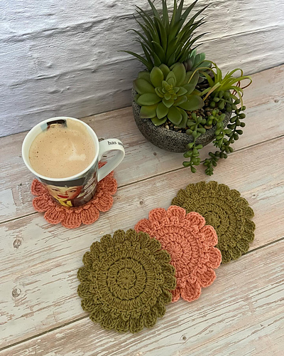 Ravelry: Spring Bling Coasters pattern by The Crochet Fix