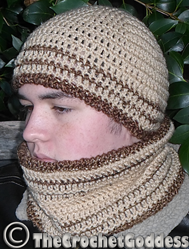 Men's Reversible Hat and Cowl Set photo 1