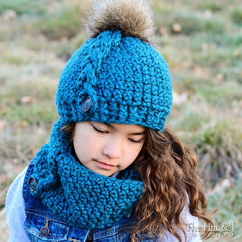 Stor Flettlue og Hals - nøkkeltråd - Marken of The Hat & I