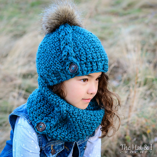 Stor Flettlue og Hals - nøkkeltråd - Marken of The Hat & I