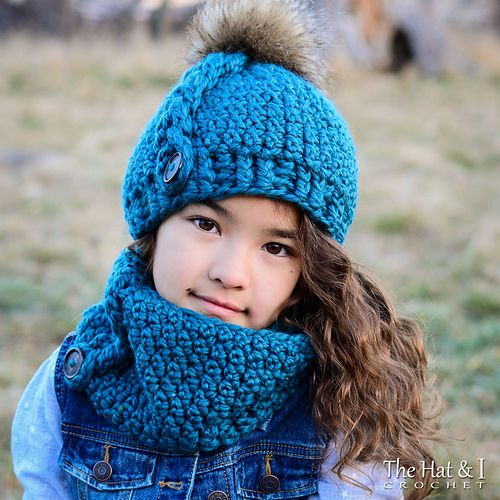 Stor Flettlue og Hals - nøkkeltråd - Marken of The Hat & I