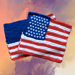 United States Flag Dishcloth pattern 