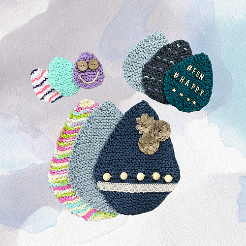 Eggtastic Dishcloth Canvas (Garter Version)