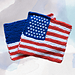 United States Flag Dishcloth pattern 