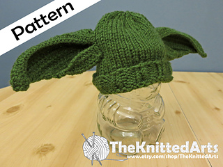 Ravelry: Newborn Knit Hat - Yoda Inspired Ears pattern by Sarah Rathwell