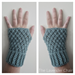 Crossed Double Fingerless Gloves pattern 