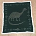 Filet Dinosaur Blanket pattern 