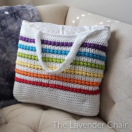 Pearl Clouds Rainbow Market Bag