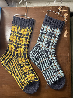 Both socks facing right