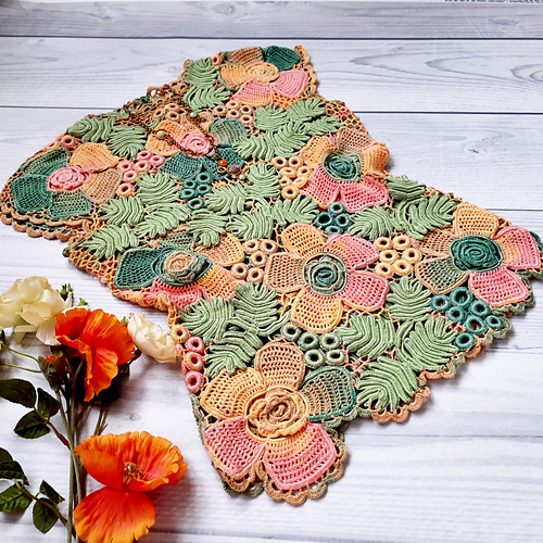 Irsk blonder sommertoppen Flora - ThePoshCrochet