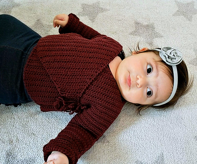 Ravelry Gingersnap Wrap Sweater pattern by Michelle Greenberg