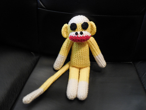 Sitting Baby Sock Monkey photo 4