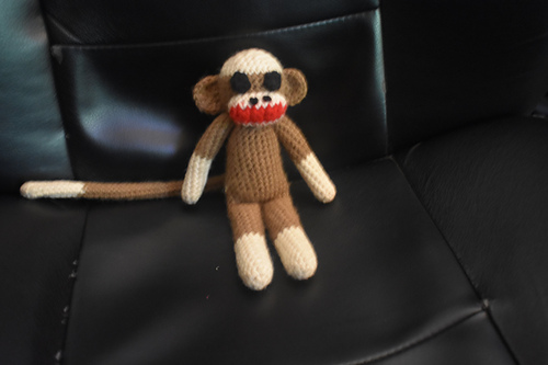 Sitting Baby Sock Monkey photo 2