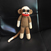 Sitting Baby Sock Monkey pattern 