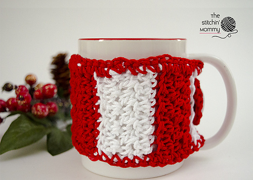 Candy Cane Striped Mug Cozy photo 2