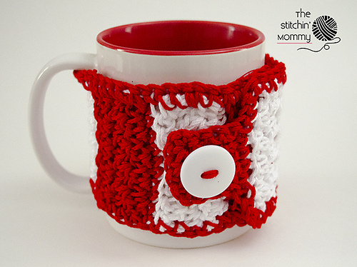 Candy Cane Striped Mug Cozy photo 3