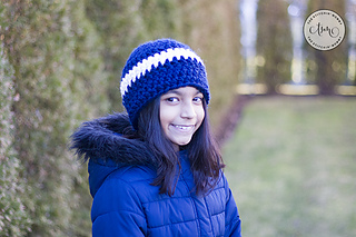 Easy Chunky Striped Hat by The Stitchin' Mommy