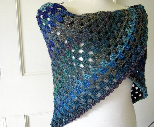 Noro Silk Garden Half Granny Square Shawl photo 1