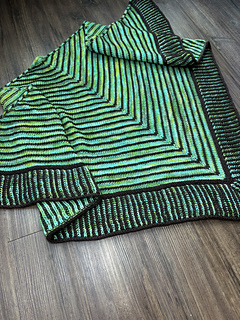 Sample is standard size made with Fingering weight yarn.