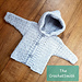 Boys Hooded Button Front Chunky Crochet Cardigan photo 4
