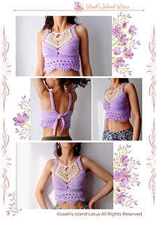 Amari Bralette tester photos for open back version with ties and lace edging. More info. in the tester Look Book. 