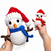 Mini Santa Hat (Amigurumi Snowman Accessory) pattern 
