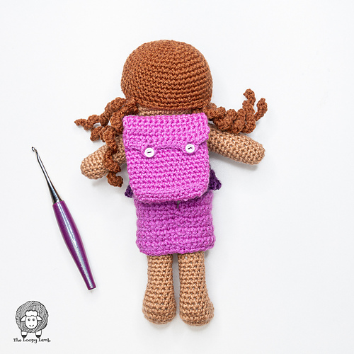 Ravelry Crochet Mini Backpack for Dolls pattern by Ashley Parker