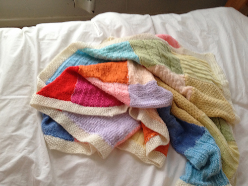 Patchworkpledd - Knit Sew Make