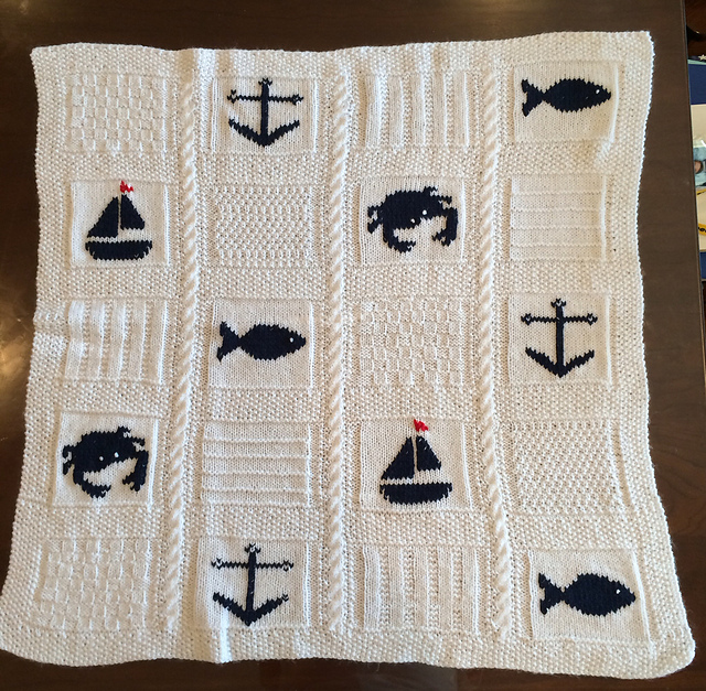 Ravelry Design A Oceantheme Blanket pattern by Sirdar